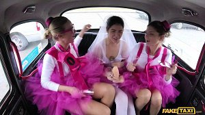 Cristal Caitlin, Gina Gerson & Lady D – Hen party gets wild in Prague taxi