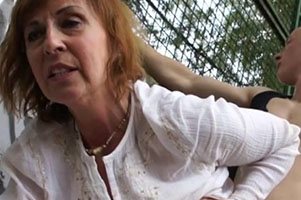 GrandMams – Amateurs – Granny Enjoys Public sex at the basketball court