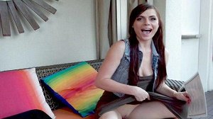 Haven Rae – Brunette Teen Haven Rae Gets Her Pink Pussy Stretched And Drilled